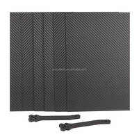 Plaque en fibre de carbone OEM T700, panneau de cadre de drone en fibre de carbone, accessoires de cadre, panneau de porte sandwich en fibre de carbone