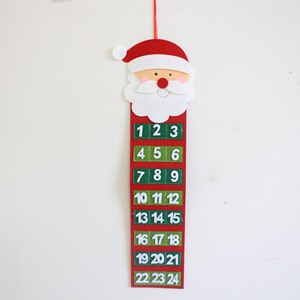 Nouveau design en gros de tissu de toile imprimé compte à rebours suspendu <span class=keywords><strong>calendrier</strong></span> de l'<span class=keywords><strong>avent</strong></span> de Noël pour enfants cadeaux - Product Image 6
