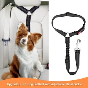 Cinturón de Seguridad Multifuncional para Mascotas KingHon, Correa Ajustable Reflectante y Luminosa para Perros y Gatos, para Montar en el Automóvil - Product Image 2
