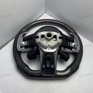 Volant de course en cuir et fibre de carbone pour Mercedes-Benz W205/W222/W223/W213/W177/W463 pour <span class=keywords><strong>GT</strong></span> GLS63 GLE63 SL63 G63 <span class=keywords><strong>C63</strong></span> E63 - Product Image 6