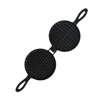 Poêle à gaufres double face ronde en fonte pour usage domestique – Vente en gros