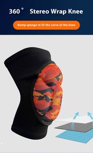 Genouillères de volley-ball en mousse EVA épaisse et respirante, antidérapantes, protection contre les chocs, manchons flexibles, pour nettoyer les sols, coussinets EVA - Product Image 3