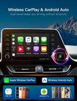 Adaptateur sans fil Carplay Android Auto 2 en 1, mini boîte de conversion pour Carplay filaire d'origine universel