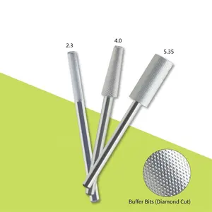 Tampon uçları Tungsten karbür 2.3/4.0/5.35mm Mini tırnak elmas matkap uçları ile matkap uçları manikür makinesi aksesuarları