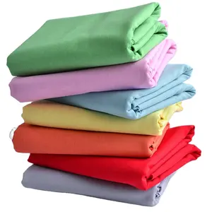 Giá rẻ TC in vải TC sợi nhuộm flannel vải chống nhăn TC Twill vải cho nam giới áo sơ mi