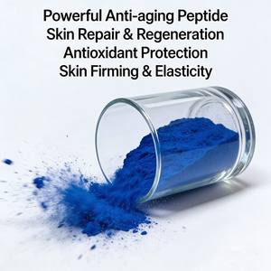Péptido de Cobre GHK-Cu Tripeptide-1 en Polvo Azul de Fábrica, CAS 49557-75-7, Grado Cosmético, Antiarrugas, Alta Pureza 99%, OEM Privado - Product Image 3
