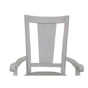 Juego de 2 sillones DB Katia de lino gris claro y acabado blanco desgastado para sala de estar - Product Image 5