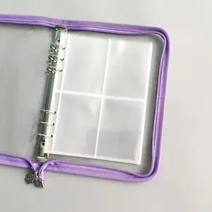 Wholesale A5 6 Holes Card Book Clear Sleeves Folders Photo Sleeves Loose Leaf Pockets Protector For 6 Rings Binder