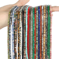 Perles Entretoises en Gros de Petite Taille, Perles Abacus en Pierre Naturelle pour Bracelets et Colliers DIY, Perles Mobiles en Forme de Roue