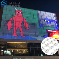 Affichage LED en maille RGB extérieur IP67 DC12V DC24V DC36V pour éclairage dynamique de façade de bâtiment