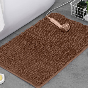 Alfombra de baño de chenilla con base de PVC, empaquetada en caja de cartón, antideslizante y absorbente, para hoteles, apartamentos, pedidos al por mayor. - Product Image 3