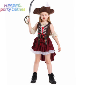 Costume de pirate Elizabeth HESPER pour carnaval et Halloween, tenue de chasseur capitaine pour club, robe de jeu de rôle de personnage de film pour enfants - Product Image 1