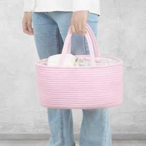<span class=keywords><strong>Organizador</strong></span> portátil de gran capacidad <span class=keywords><strong>para</strong></span> pañales de bebé, cesta de almacenamiento de pañales de coche con cuerda <span class=keywords><strong>para</strong></span> cambiador, <span class=keywords><strong>carrito</strong></span> <span class=keywords><strong>para</strong></span> niña y niño - Product Image 5