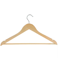 Nouveau style, cintre en bois économique, simple, avec encoches en U, coloré, pour costumes, pour salon