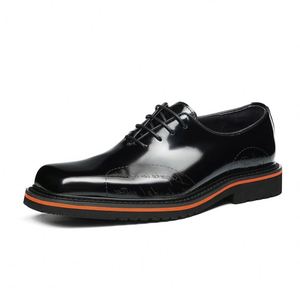 Zapatos de Vestir para Hombre de Alta Calidad, Estilo Casual Británico Extravagante, Oxfords de Moda, Nuevos Zapatos de Boda de Cuero Genuino para Hombre - Product Image 5