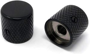 CNC 加工滚花螺丝 阳极氧化铝和不锈钢电子吉他旋钮，用于调节音量 - Product Image 3