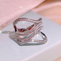 Bague rétro en zircon pour femmes, bijoux à la mode, anneau