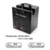 Équipement de système d'effet de scène Igreslite DMX 180W 3 têtes Machine à feu Sparkler pour événements de fête de mariage Machine à flamme