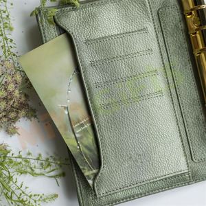 Tùy chỉnh A6 chất kết dính 6 vòng danh mục đầu tư PU da kế hoạch Bìa tiền tiết kiệm ngân sách chất kết dính với tiền mặt phong bì Sage Pebble tổ chức - Product Image 4