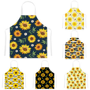 Bonito delantal resistente al aceite de girasol, ajustable y cómodo, ideal para cocina, barbacoa y uso diario, delantal para adultos - Product Image 5