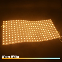 Bande lumineuse LED réglable 484LED Aluminium+PC Bandes lumineuses intelligentes 2700K+6500K DC24V Feuille flexible Contrôlée par Wi-Fi Dimmable Paysage
