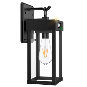 Lampe murale d'extérieur carrée en aluminium LED 110-240V, éclairage de jardin étanche, diffuseur en verre trempé - Product Image 5