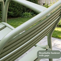 Chaises empilables en aluminium pour l'extérieur au design moderne, vente chaude pour café, restaurant, jardin, hôtel, resort, villas