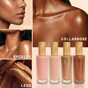 MLM customizable Organic Cruelty Free Shimmer Body Oil <b>Spray</b> Frosted Glass Bottle Floral Scent Glow Skin Care vegan body oil - Product Image 5