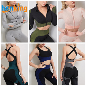 Vita alta dimagrante Legging senza cuciture donna Yoga Fitness Running Workout Sport Spandex Leggings <span class=keywords><strong>gambe</strong></span> sottili pantaloni Activewear <span class=keywords><strong>collant</strong></span> - Product Image 4