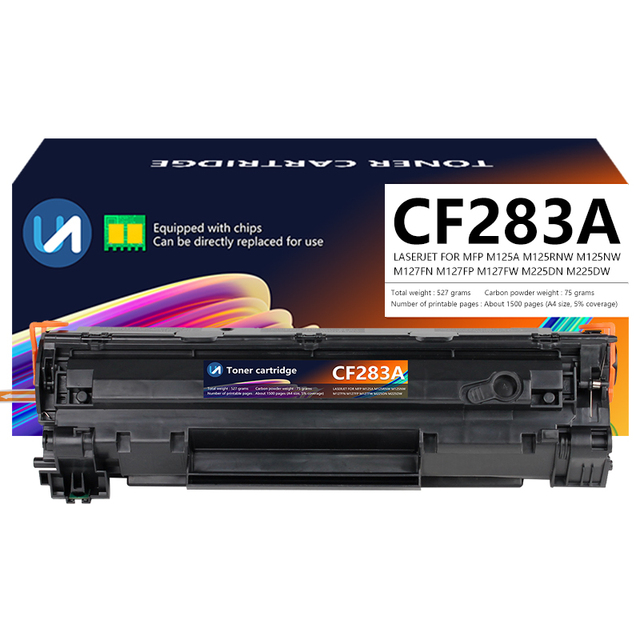 CF283A Compatible Full Toner Cartridge with Bulk Packaging for H P Laser Printers M127fn/M127fw/M127fp M125/M125nw/M125rnw