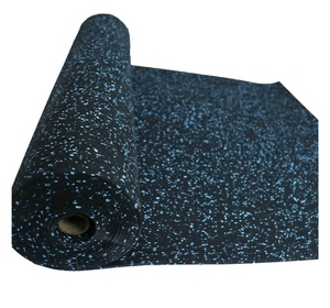 <span class=keywords><strong>Rouleaux</strong></span> de tapis de sol en caoutchouc noir pour sports d'intérieur de haute qualité - Product Image 3