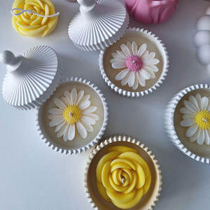 Candele a marchio privato vegane con cera di soia Premium profumate in resina di caramelle a strisce Morandi puliscono candele di novità organiche - Product Image 3