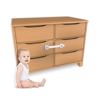 PROBEBI Loquets de sécurité pour enfants, serrures pour tiroirs de placards, matériau ABS+PE, modèle LH05