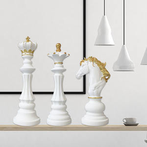 レジンクラフツオーナメントチェス馬チェス天使像アニマルアニメモデル家庭装飾用噴水付属 - Product Image 4