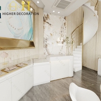 Vitrine murale de luxe pour bijoux, présentoir de comptoir, armoire de présentation en verre pour bijoux
