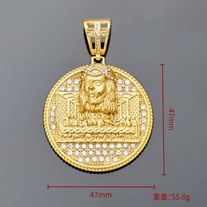 Ciondolo a Moneta in Acciaio Inossidabile Personalizzato con <span class=keywords><strong>Nome</strong></span> e Logo Incisi, Colori Argento, Oro, Nero, Blu, Placcato Oro per Bambini, Uomini e Donne - Product Image 5