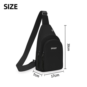 <span class=keywords><strong>Sac</strong></span> à bandoulière décontracté léger avec logo personnalisé imprimé, <span class=keywords><strong>sac</strong></span> messager tendance pour étudiants, <span class=keywords><strong>sac</strong></span> <span class=keywords><strong>de</strong></span> poitrine minimaliste pour femmes - Product Image 3