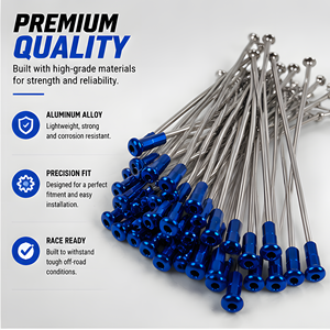 Rayons de <span class=keywords><strong>roue</strong></span> en acier inoxydable de 226 mm (21*1.6 pouces) avec embouts pour moto <span class=keywords><strong>KTM</strong></span> EXC 125-530cc CR 125/250 KX125 KX250 YZ125 YZ250 - Product Image 3