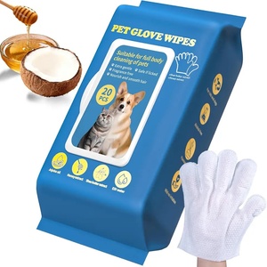 Guantes de Baño y Limpieza para Mascotas, Toallitas de Aseo para Perros y Gatos, Guantes Desechables Multiusos para el Cuidado de Mascotas, Toallitas Húmedas - Product Image 1