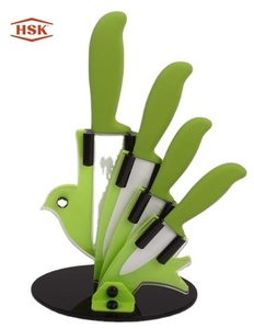 HSK Yangjiang 5 pezzi Set di <span class=keywords><strong>coltelli</strong></span> da cucina con blocco <span class=keywords><strong>in</strong></span> acciaio inox 5 pezzi set di <span class=keywords><strong>coltelli</strong></span> <span class=keywords><strong>in</strong></span> <span class=keywords><strong>ceramica</strong></span> con supporto acrilico a forma di mosca di uccello - Product Image 1