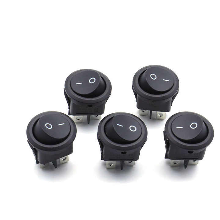 Interruttori A Levetta Auto 5 Pezzi - Precablati 30cm, ON-OFF 2 Posizioni 3 Pin, Per 12V/220V - Foto 3