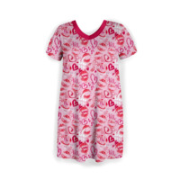 Pyjamas en bambou pour femmes adultes, robe de nuit d'été à col rond, imprimé personnalisé, pyjama en bambou respirant pour femmes