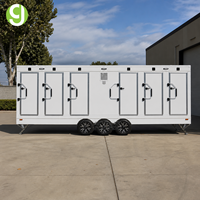 Toilettes portables Goeasy conformes aux normes européennes, toilettes portables extérieures compactes, remorque de toilettes