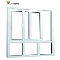 Ventanas abatibles corredizas de PVC modernas nuevas de fábrica Diseño de tamaño pequeño de alta seguridad Función de aislamiento térmico Apertura horizontal