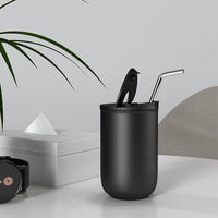Bouteille d'eau personnalisée en céramique de sport écologique tasse à café de voyage à double paroi avec couvercle