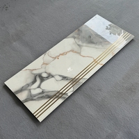 Carreaux de sol antidérapants pour escaliers, design moderne de Foshan, 470x1200, polis, antidérapants, plaqués or, blancs