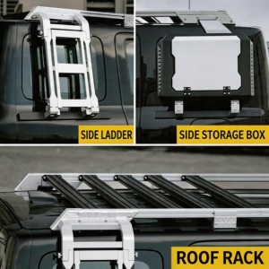 Simone Body Kit for 300 Roof Rack Side <b>Ladder</b> Storage Box Side Window Box Tactical Exterior Styling Set - Product Image 6