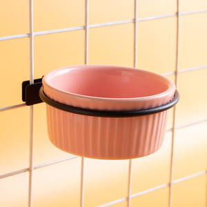 Bacia Automática Mini Redonda para Hamster, Utensílios para Urso Dourado e Papagaio, Cerâmica Suspensa, Anti-Tombamento, Suprimentos para Pequenos Animais - Product Image 6