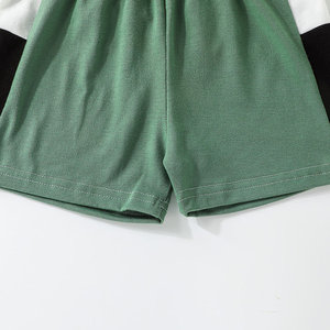 Conjunto de Verano para Niños, Camiseta de Manga Corta y Pantalones Cortos, Dos Piezas, a la Moda, con Combinación de Colores, Oferta - Product Image 6