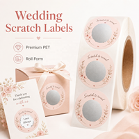 Étiquettes à gratter personnalisées de luxe, design sur mesure pour événements promotionnels, étiquettes d'emballage cadeau pour le branding